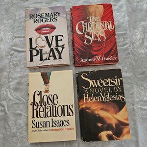 1980 Vintage Romance 4 Book Bundle - Rogers,‎ Greeley, Yglesias & Isaacs